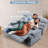 2 Seater Loveseat Recliner with Side Pockets,Fashion Classics Double Recliner with Soft backrest, cushion, and armrest for Small Space,Apartment,Office,Living Room(Dark Grey)-146590654