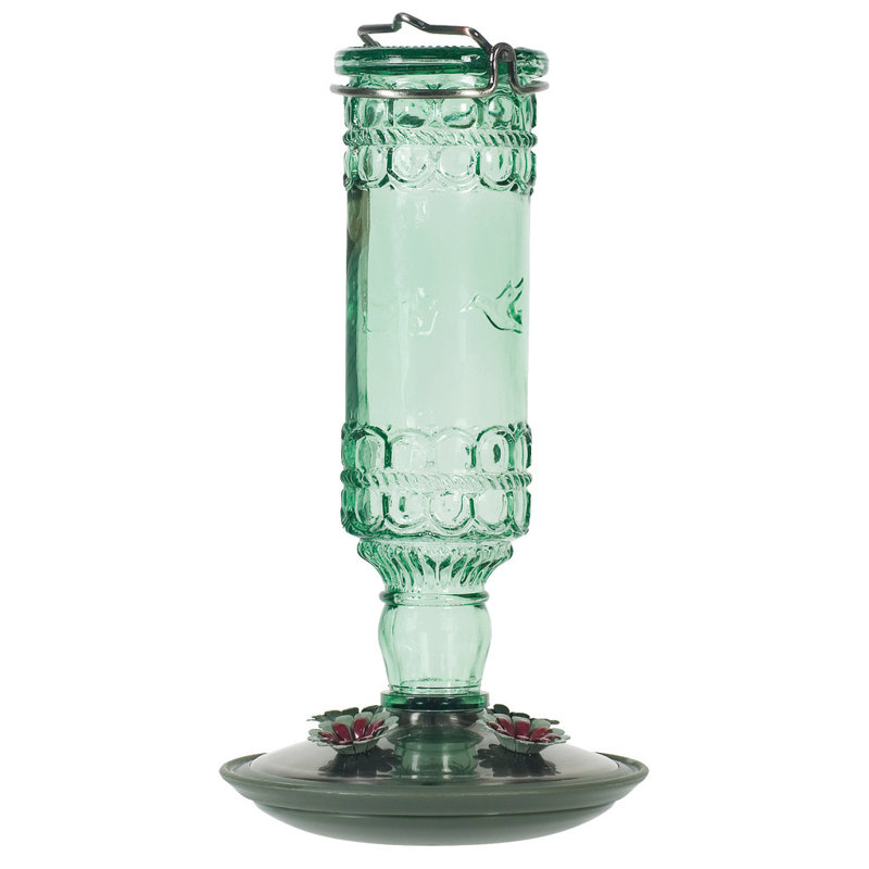 Glass Hanging Soda Bottle Feeder