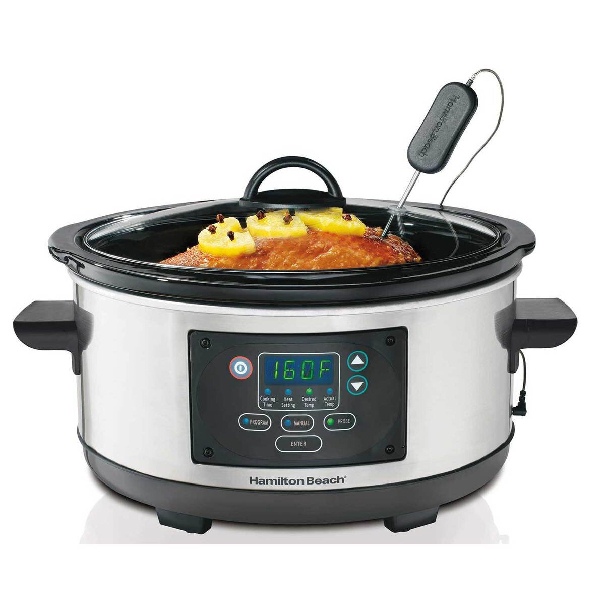 Hamilton Beach - Stay or Go 5-Quart Slow Cooker - Purple