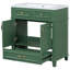 Meuble-lavabo 30 po sans comptoir, armoire de rangement en bois massif