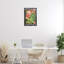 Fleurs de jardin sur cadre flottant brun, design par Hannah Moren-1944856380-1944856381