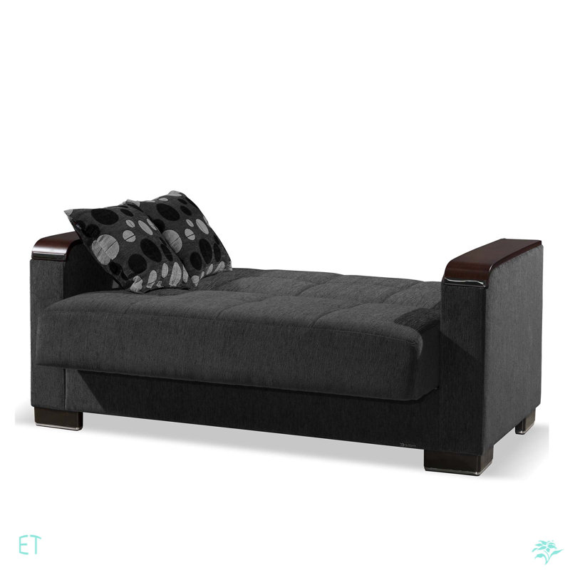 Causeuse rembourrée en bois avec rangement Collection