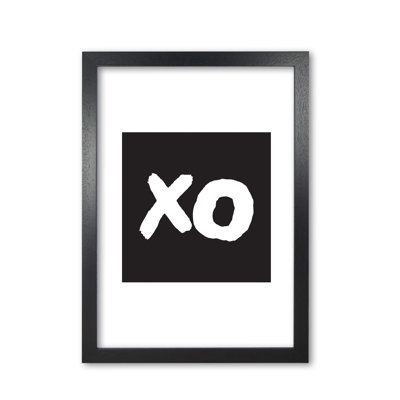 XO Black Square - Print