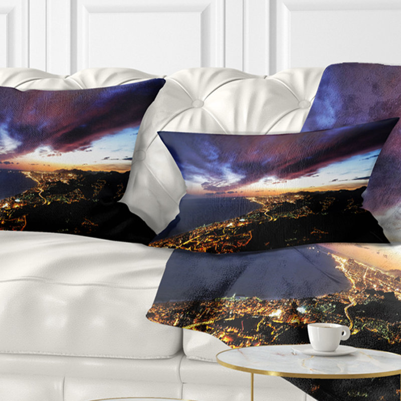 Coussin lombaire cityscape barcelone horizon