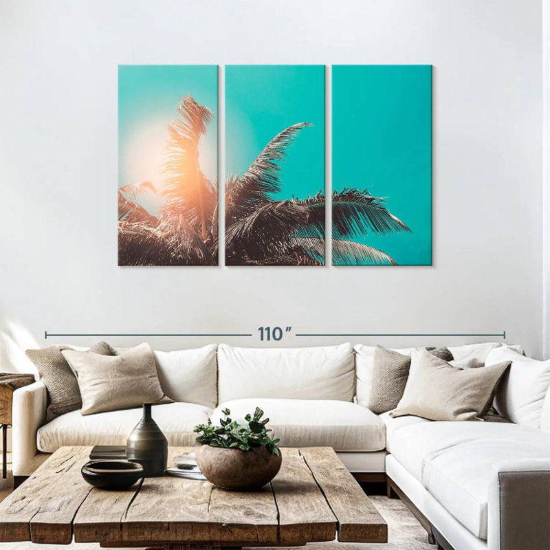 Harnek Retro Palm Tree, 48" H x 74" W
