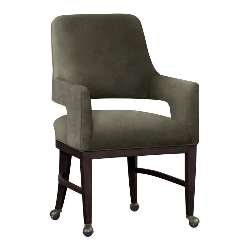 Chaise avec accoudoirs Josie, Espresso, Loden 9953