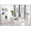 Table de canapé rustique blanc antique avec tiroirs, conception de basse-cour pour le salon, solution de rangement polyvalente et élégante