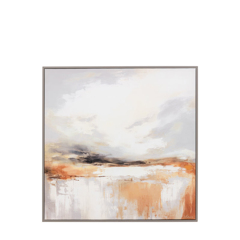 Warm Horizon - Single Picture Frame Print on Canvas
