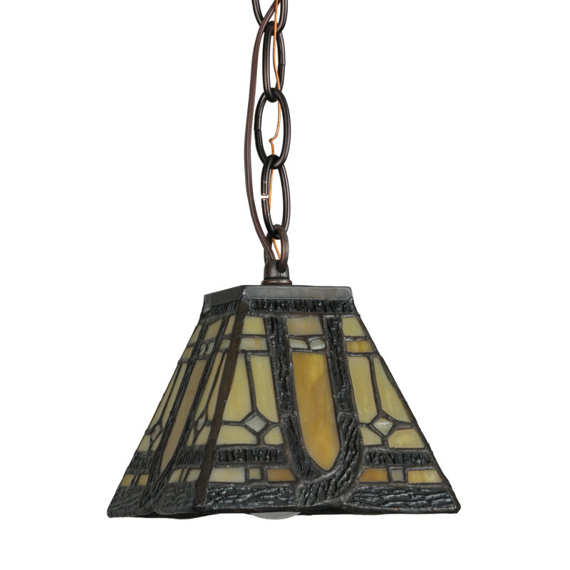 Luminaire suspendu géométrique 1 lumière Sierra Prairie Mission