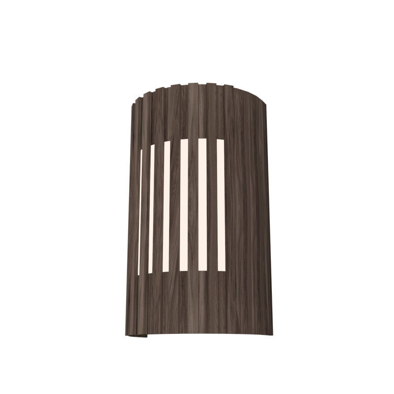 Ripada Manufactured Wood Flush Mounted Sconce, American Walnut