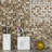 Crystal Stone 0.625 in. x 0.625 in. Glass & Stone Multi Finish Tiny Square Mosaic Decorative Kitchen & Bathroom Wall Tile-36910451
