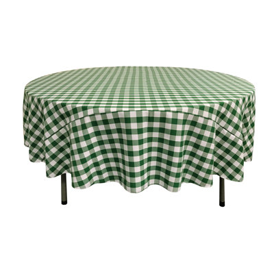 Joice Gingham Round Tablecloth