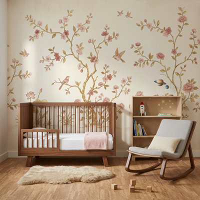 Adhésif mural cerisier en fleurs