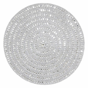Napperon Sparkles Home 15 po | Pierres de verre | Revêtement de protection en feutre