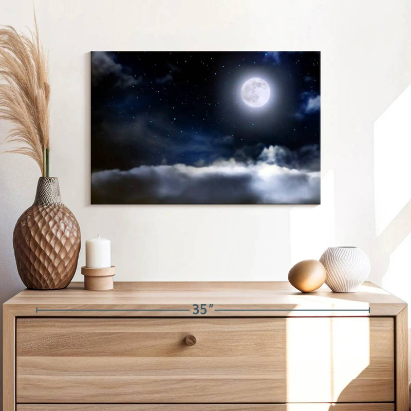Oberle Glowing Moon, 16" H x 24" W