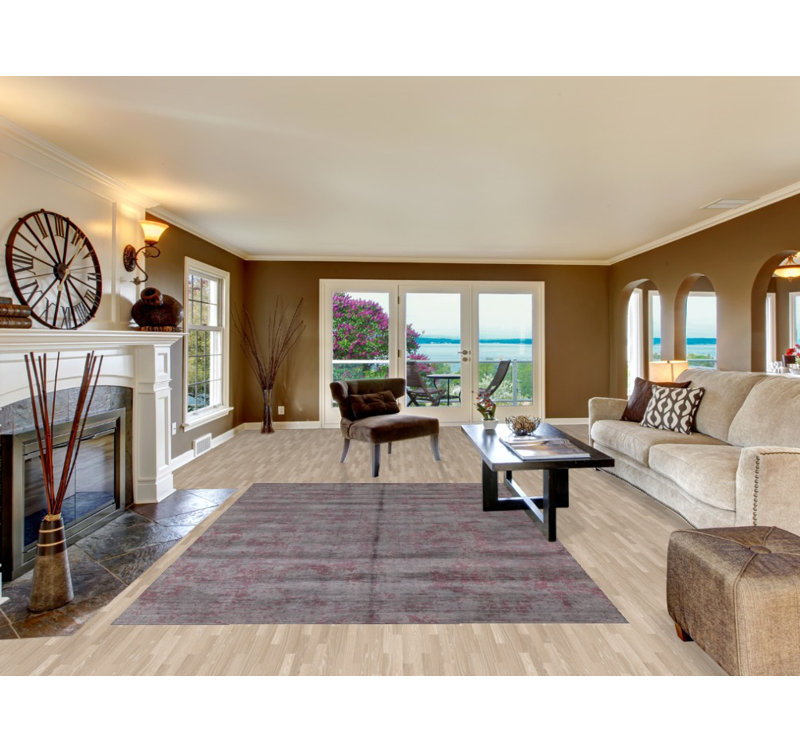Modern Wool Abstract Living Room Rug 7x10