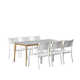 Anautica 75'' Rectangular 6 - Person Outdoor Dining Set