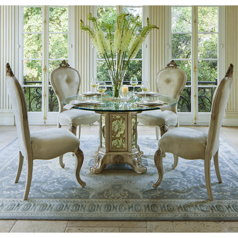 Platine De Royale Champagne Upholstered Dining Chair, Champagne