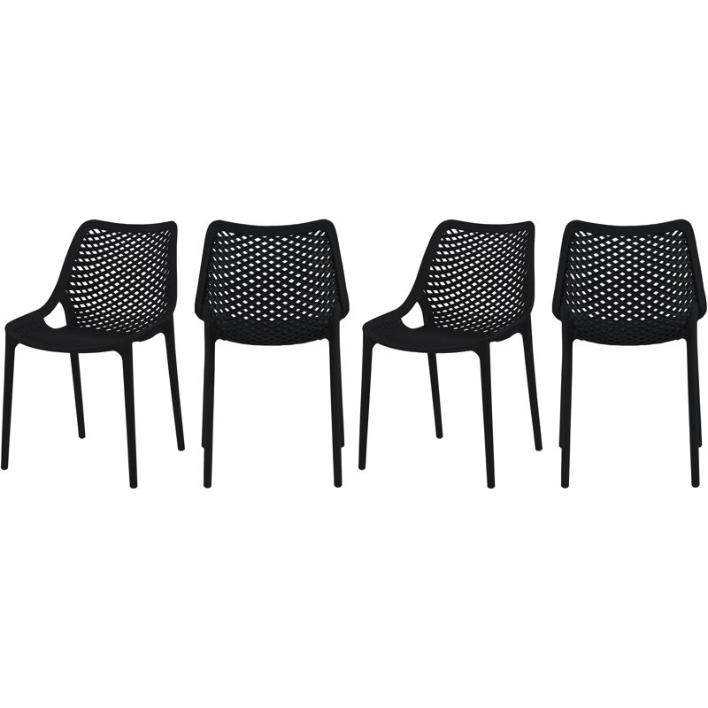 Chaise d'appoint Mykonos, Noir