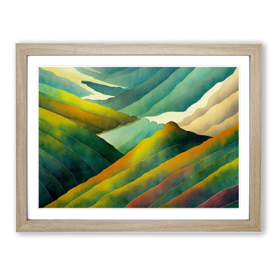 XH1022-7536X Rolling Mountain Range Vol.3 - Single Picture Frame Painting