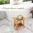 Braewyn Bamboo / Rattan Accent Stool-1937718230