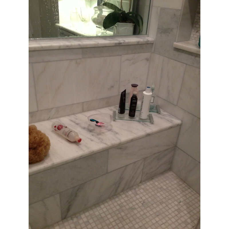 Carrara 12" x 12" Mosaic Pattern Wall Floor Use Tile