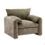 Fauteuil d'appoint simple surdimensionné en chenille l 38,6 po Chenille