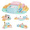 Canapé pour enfants, canapé pliant pour tout-petits 12 pièces, canapé pour enfants modulaire pour salle de jeux