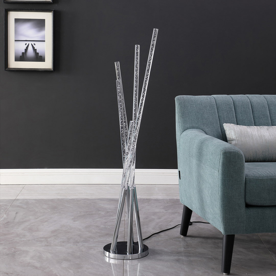 Ivy Bronx Modern Acrylic Upright Legs LED Floor Lamp - Wayfair Canada
