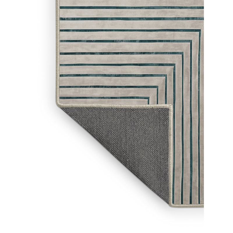 Tapis beige soyeux et moelleux, Rectangle 7 pi x 9 pi
