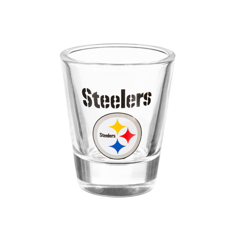 4 pièces en céramique et verre 2 oz Ensemble de tasses, Pittsburgh Steelers