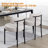 Sherpa Upholstered Metal Dining Chairs-1389094373-1351667554