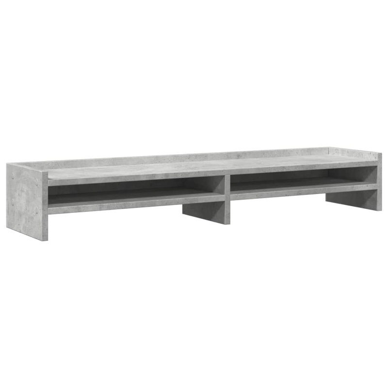 Shalisha Manufactured Wood Monitor Stand, Concrete Grey