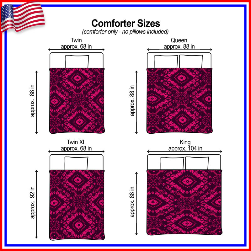 Pink Ornate Damask Comforter, Twin Extra Long