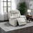 Marlow 40" Modern & Contemporary Power Recliner - Faux Leather Recliner with supportive high-density foam, USB charging, LED lighting, and V-pattern stitching.-995445056