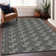 Premium Machine Washable Prisco Black Rug