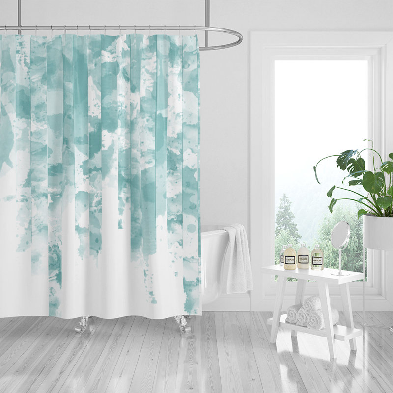 Stalvey Abstract Shower Curtain, 83" H x 70" W