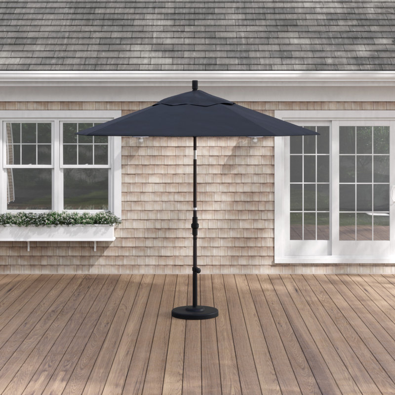 Parasol 9" Market, Tissu performance noir, Matted Black