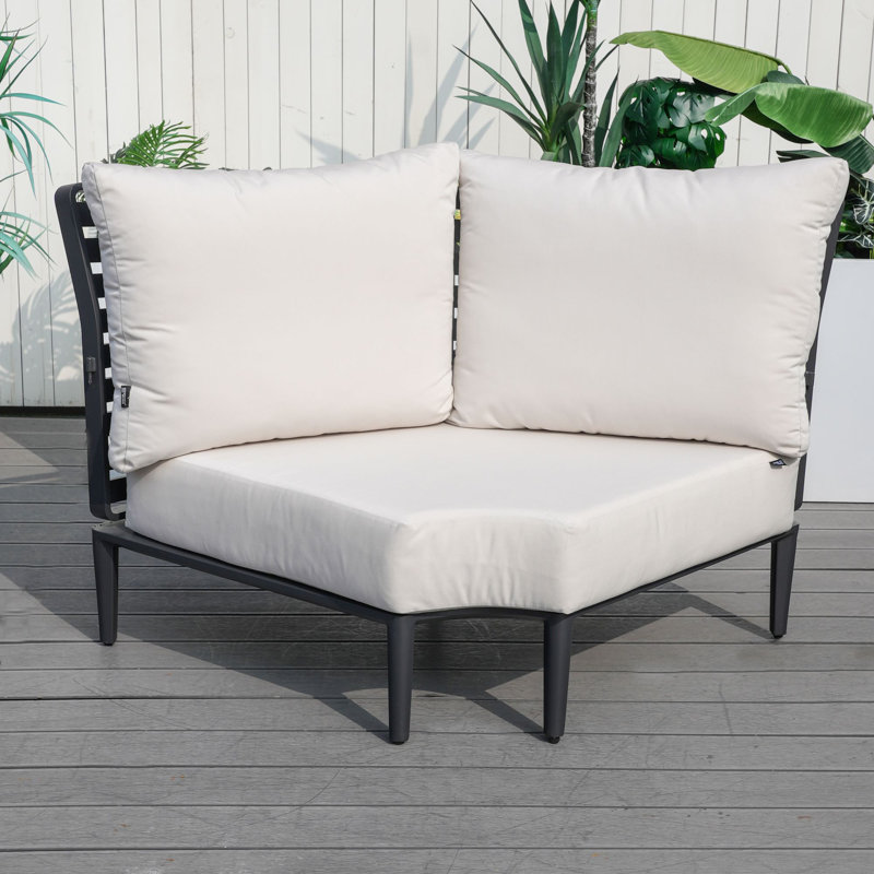Canapé d'angle extérieur en aluminium Sectiona