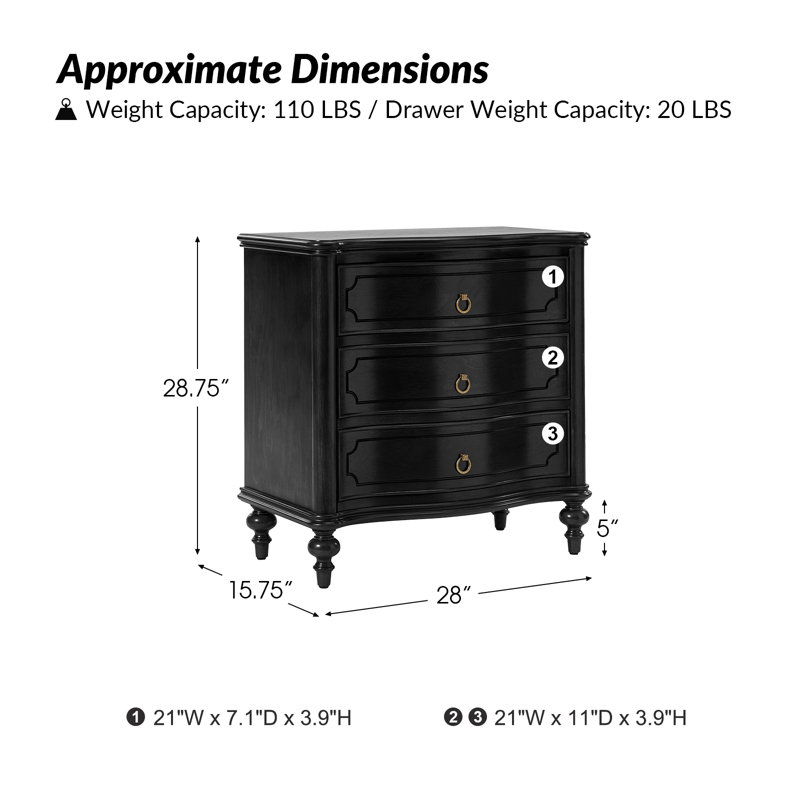 Table de bout avec courbes Elfine, Noir