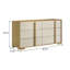 Commode 6 tiroirs Naturel