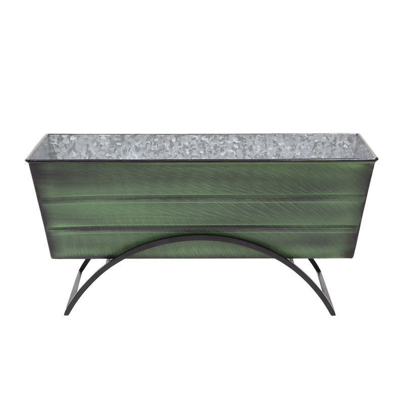 Dyann Metal Planter Box, Green