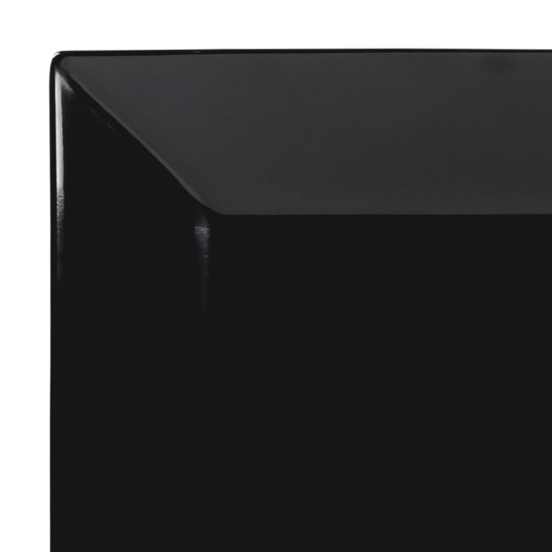 Elite Global Solutions Stratus Melamine Platter, 1.5" H x 18.48" W x 10" D, Black