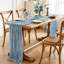 Chemin de table Dust Blue Cheesecloth