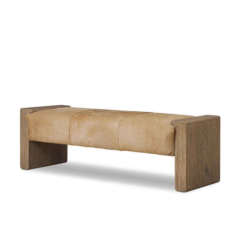 Knox Accent Bench-Light Hair on Hide