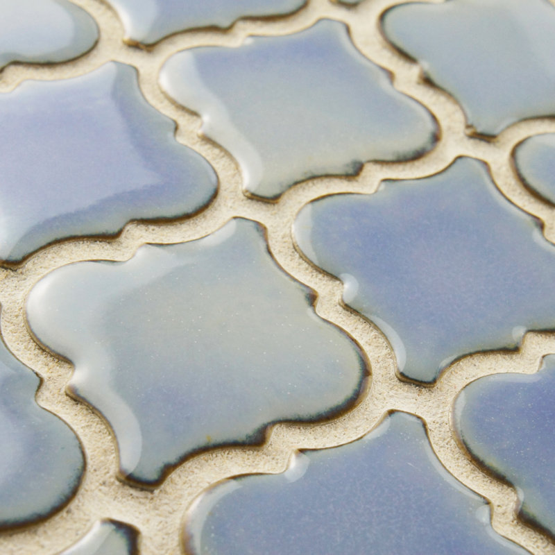 Hudson Tangier 2" x 2" Porcelain Grid Mosaic Wall & Floor Tile, Frost Blue