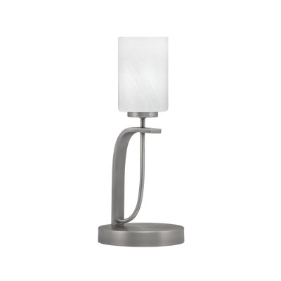 Cavella Accent Lamp Shown With 4" White Marble Glass