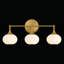 Dimmable Bathroom Wall Light with White Glass Shades-907329097-907329103-907329096