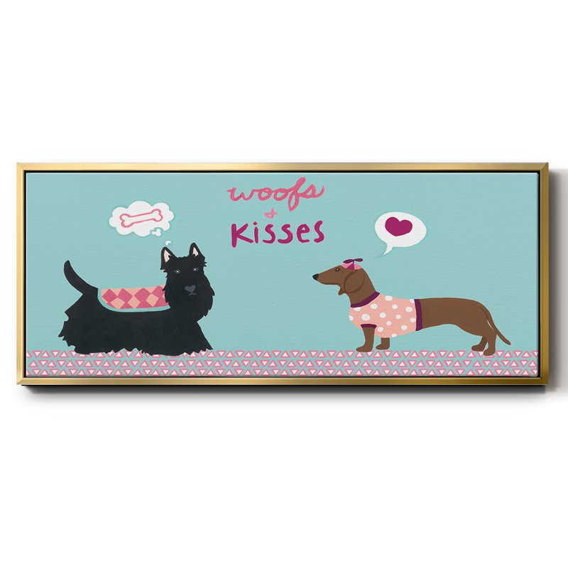 Collection Valendogs, toile C encadrée, H 20 po x l 50 po