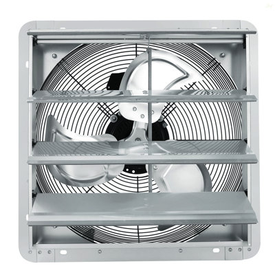 16'' Shutter Exhaust Fan, High-Speed 2000 CFM, Aluminum Wall Mount Attic Fan With AC-Motor, Ventilation And Cooling For Greenhouses, Garages, Sheds, Shops, FCC